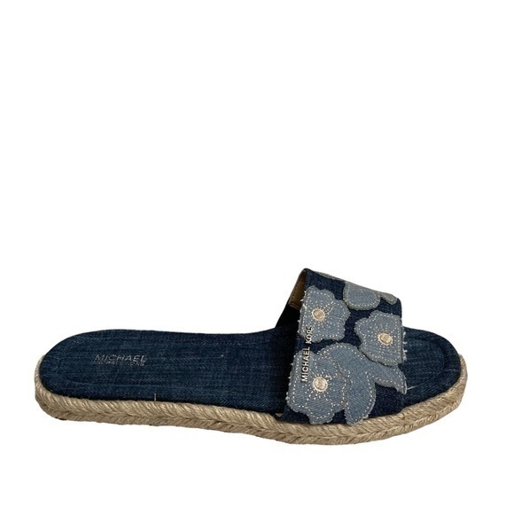 Michael kors denim floral sandals - Picture 1 of 11
